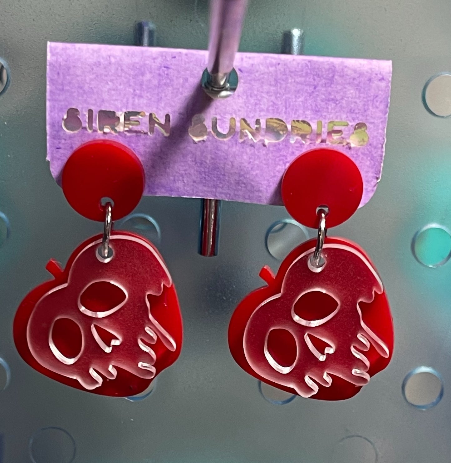POISON APPLE LAYERED DANGLE EARRINGS