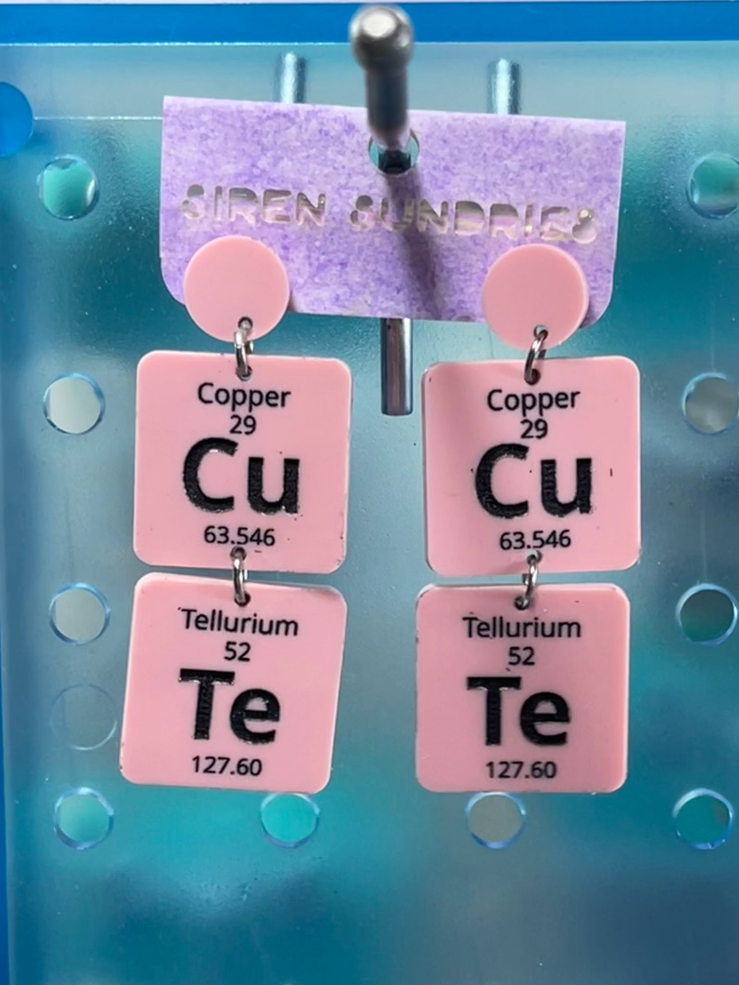 CU-TE ELEMENT DANGLE EARRINGS