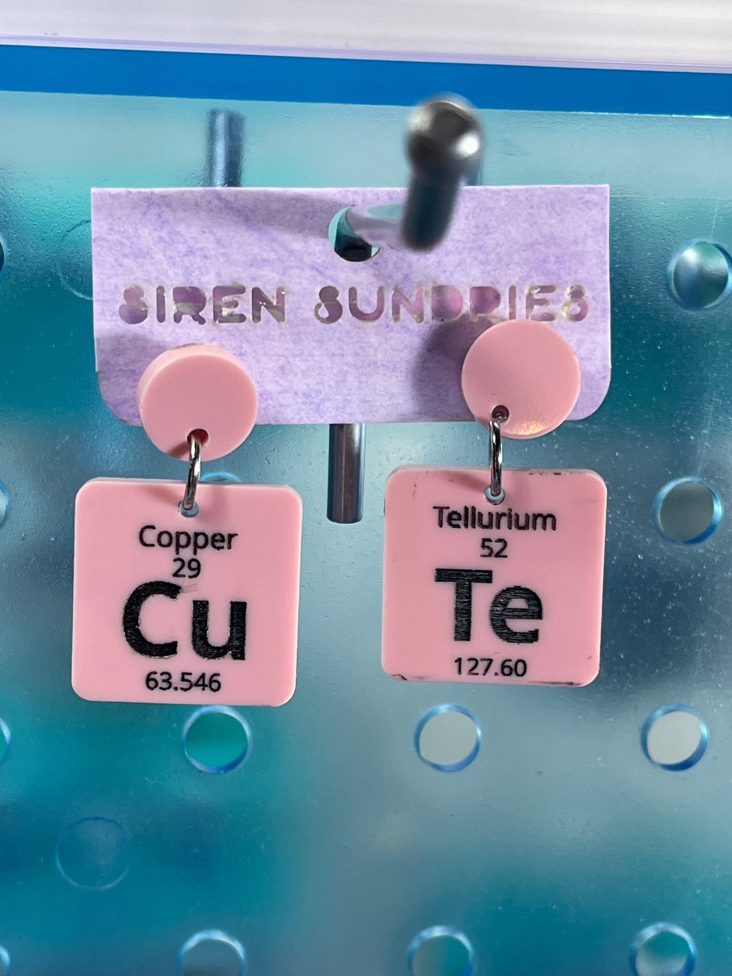 CU-TE ELEMENT DANGLE EARRINGS