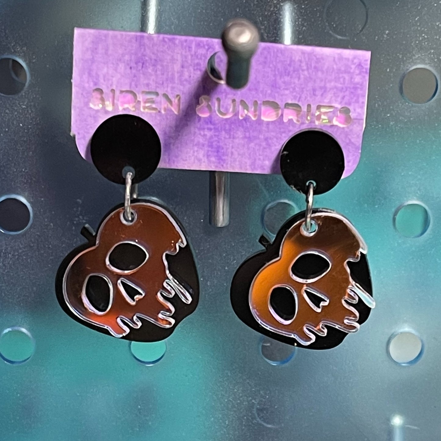 POISON APPLE LAYERED DANGLE EARRINGS