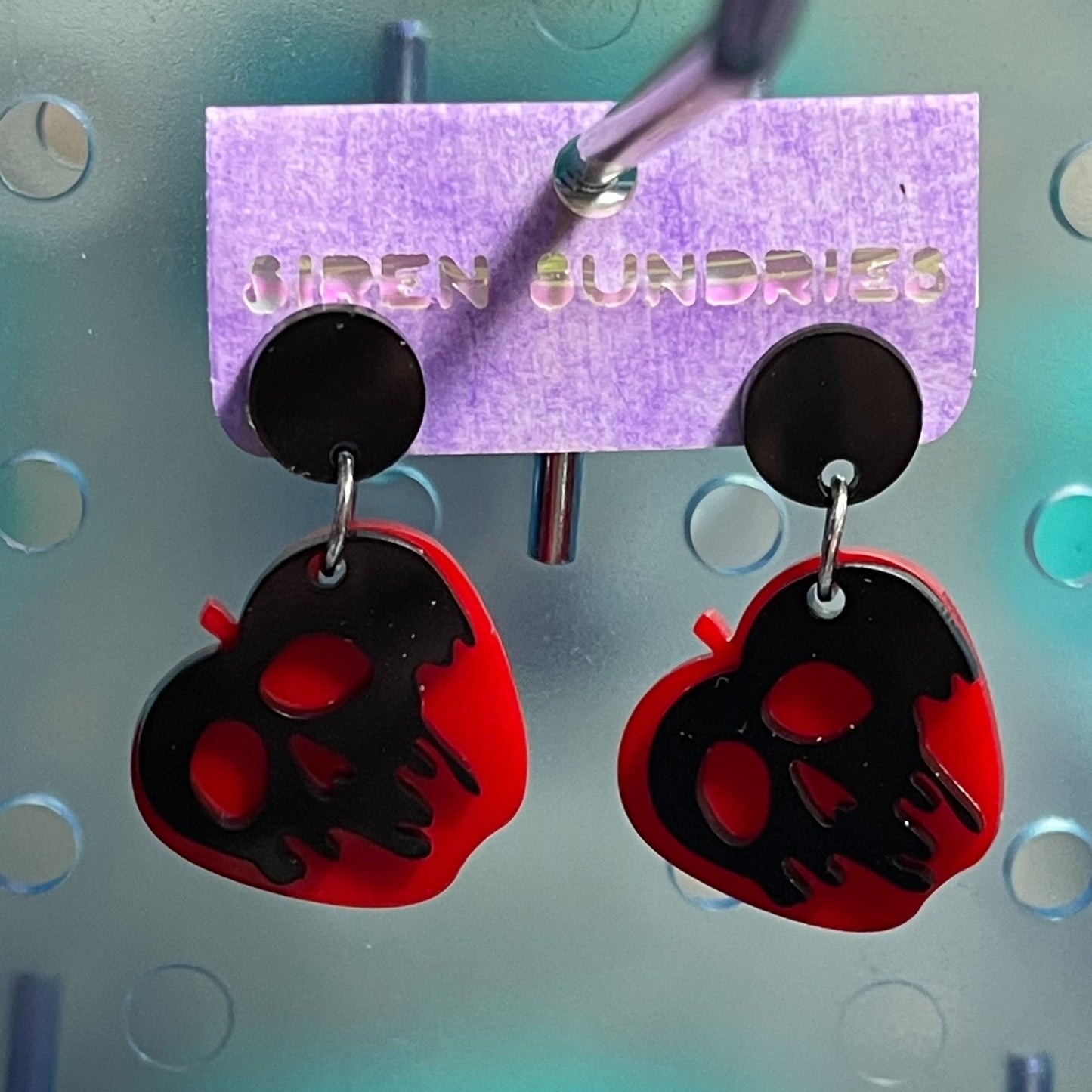 POISON APPLE LAYERED DANGLE EARRINGS