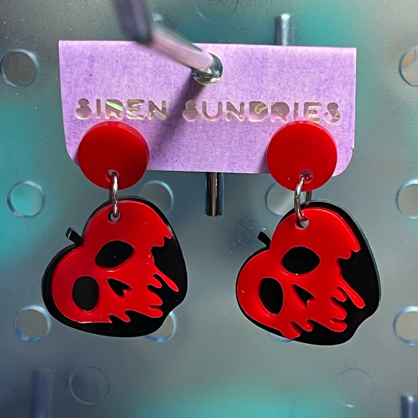 POISON APPLE LAYERED DANGLE EARRINGS