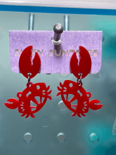 CRAB DANGLE EARRINGS