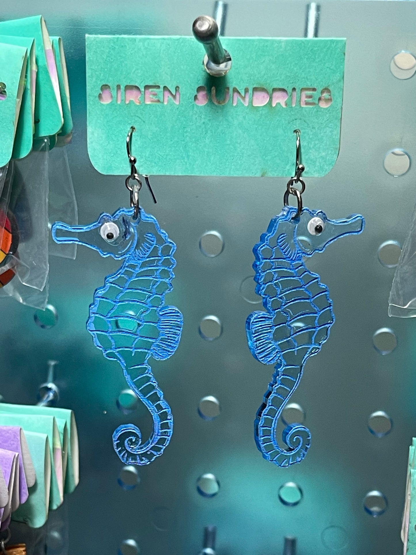 SEAHORSE DANGLE EARRINGS (2 STYLES)