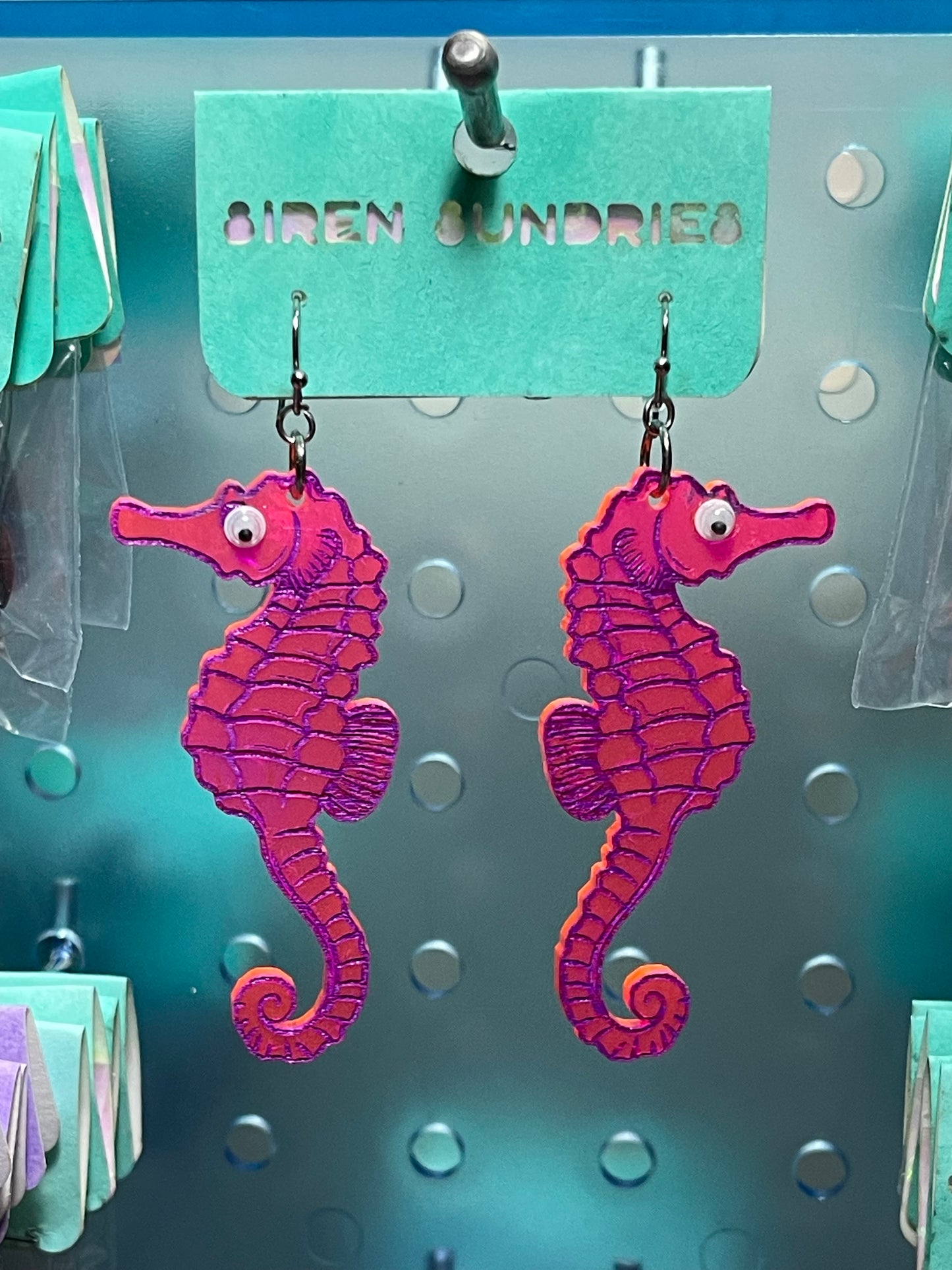 SEAHORSE DANGLE EARRINGS (2 STYLES)