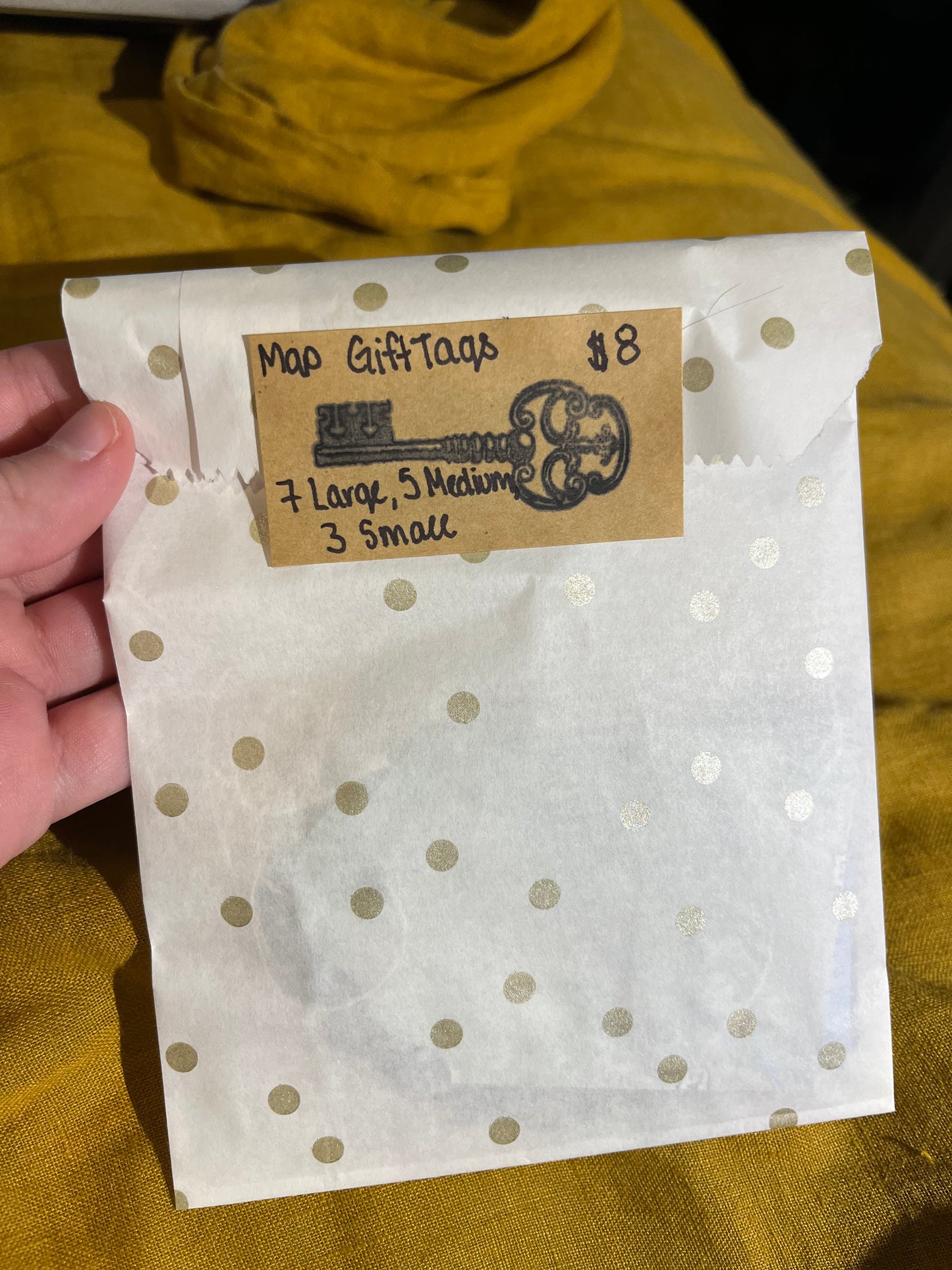 Map Themed Gift Tags