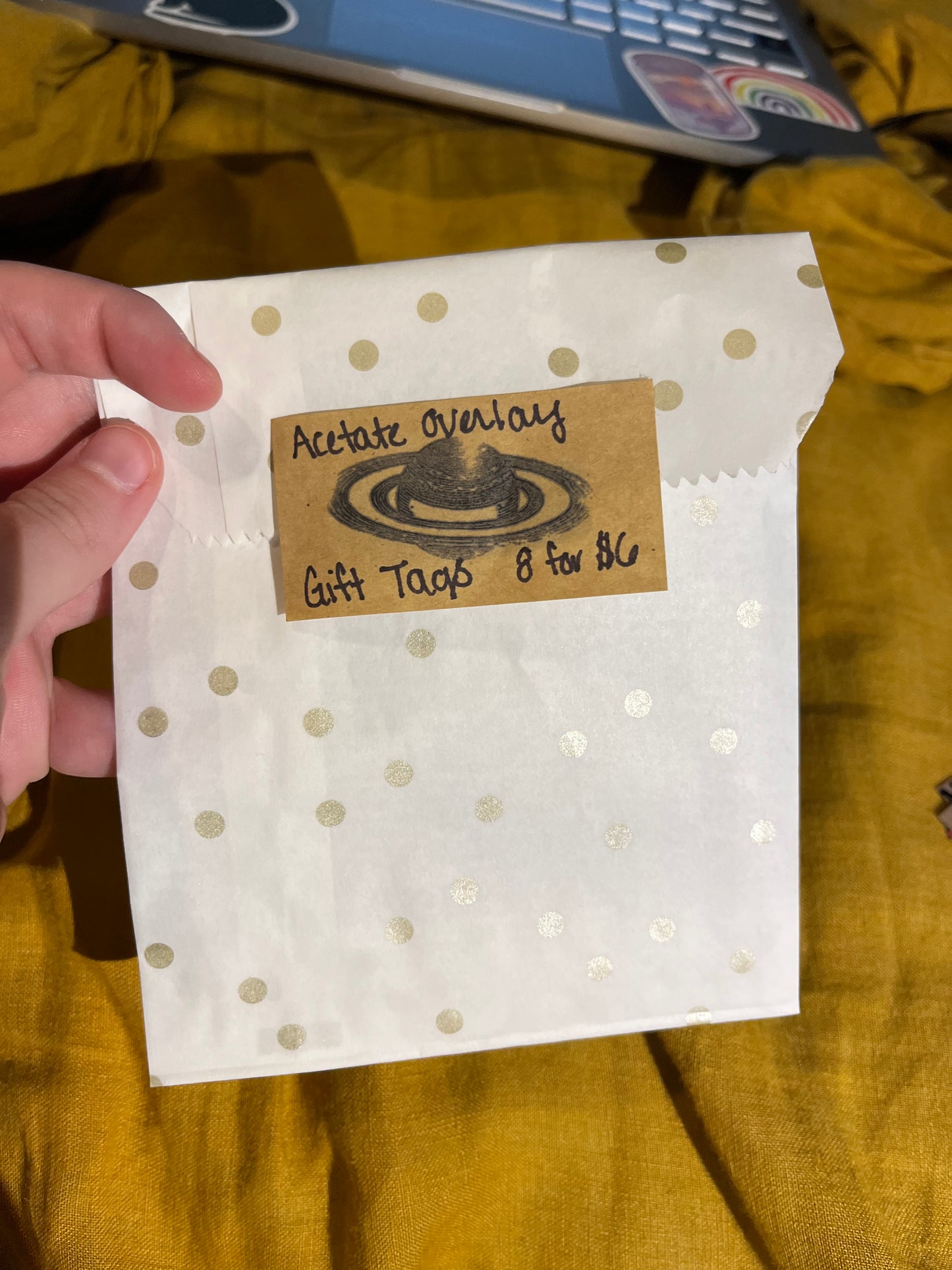 Acetate Overlay Gift Tags