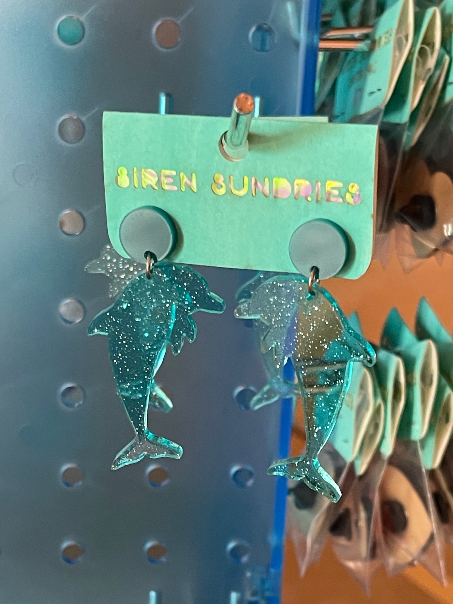 DOLPHIN DANGLE EARRINGS