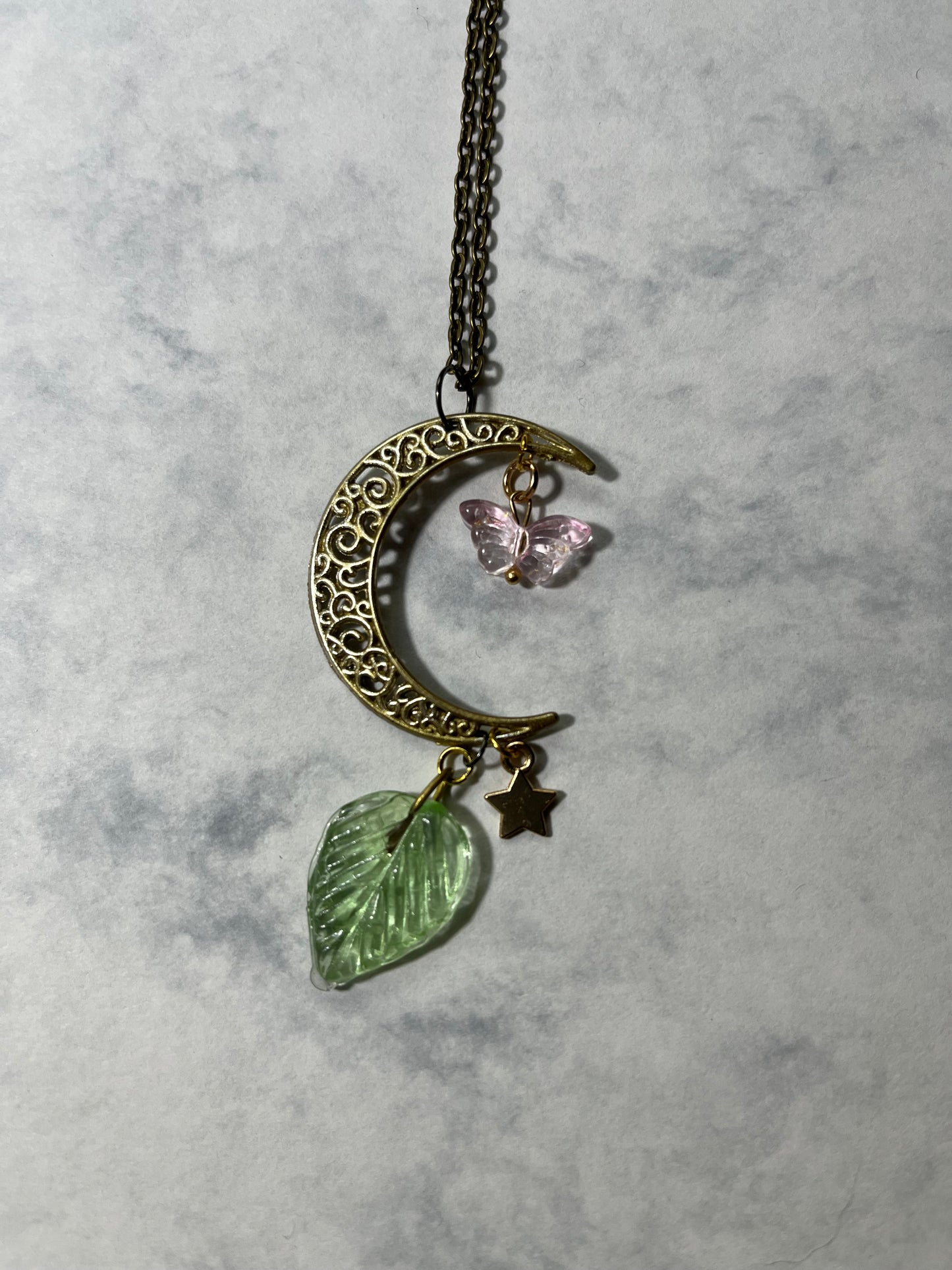 Chain Moon Pendant Necklaces
