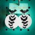 Bat Moon Silhouette Dangle Earrings