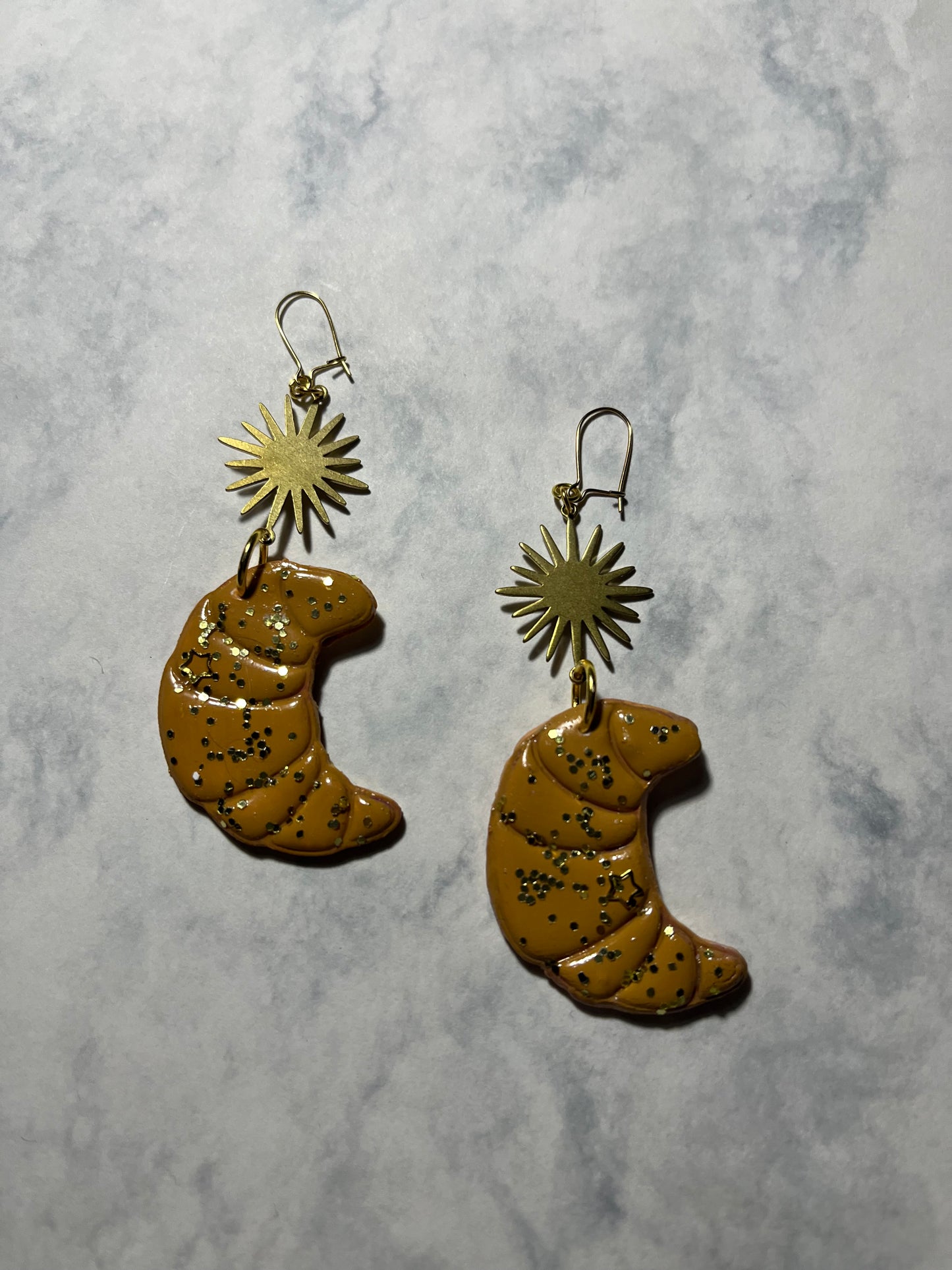 Sparkle Croissant Dangles