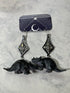 Fancy Black Dino Dangles