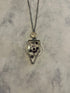 Resin Floral Frame Necklaces