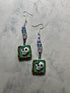Blue Skull Cameo Dangles