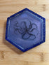 Blue Octopus Resin Coaster