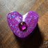 Purple Glitter Heart-Shaped Resin Box