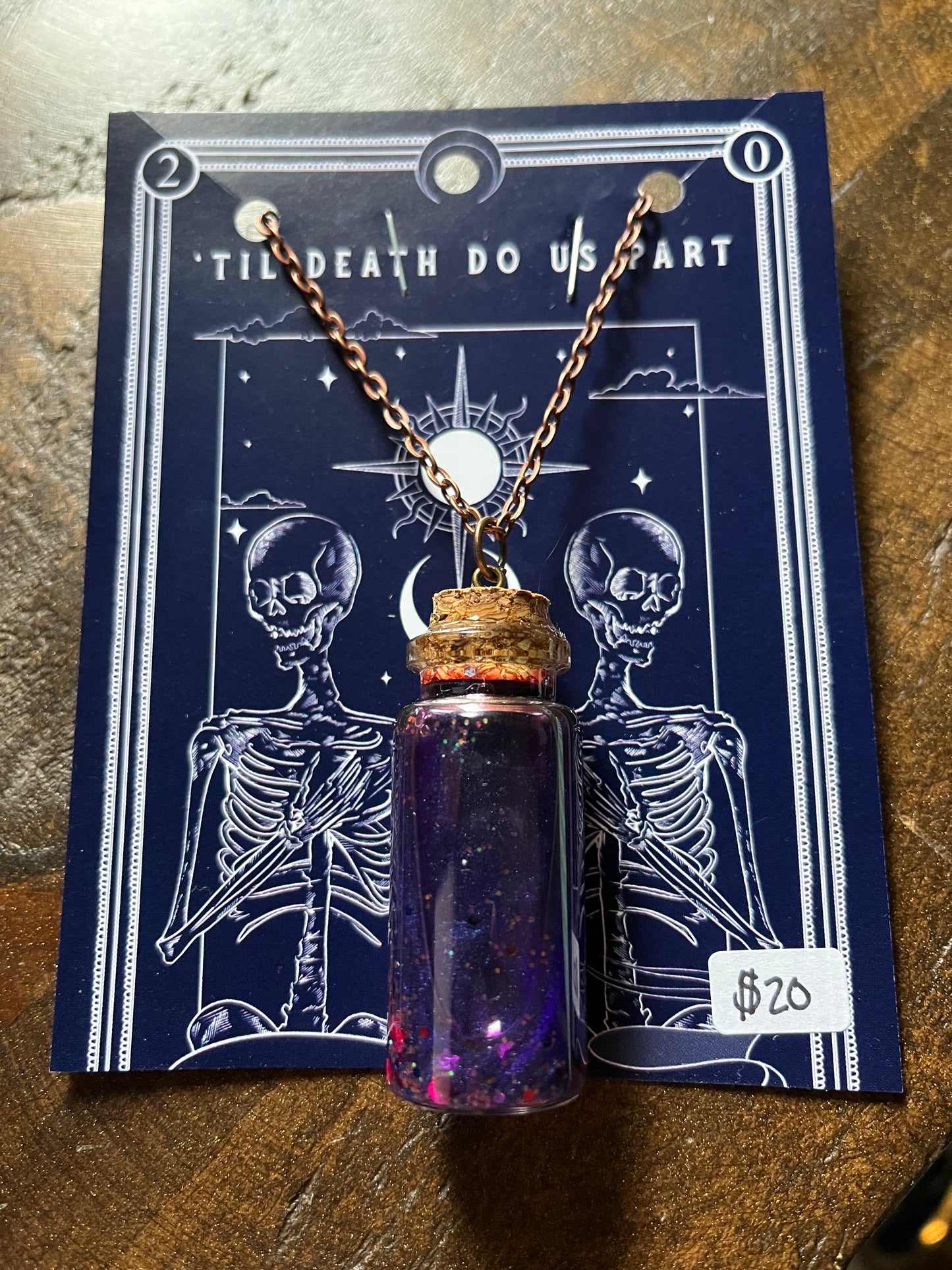 Mini-Calm Jar/Potion Vials Necklace