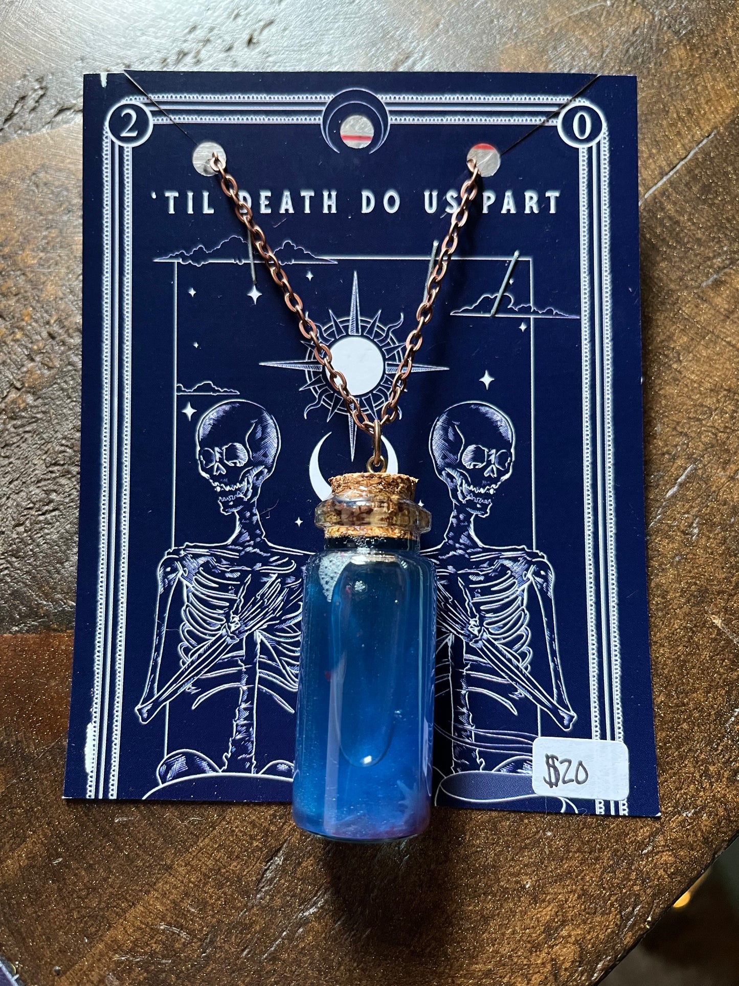 Mini-Calm Jar/Potion Vials Necklace